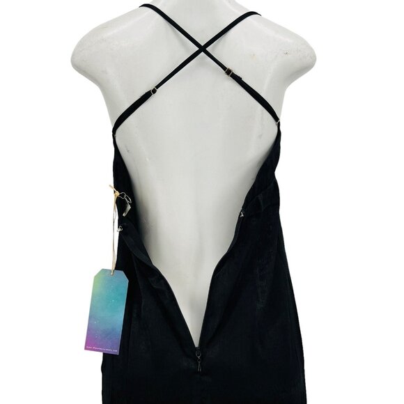 NWT Show Me Your Mumu Women's Winslet Cowl Black Cocktail Party Maxi Dress Small - Picture 7 of 12